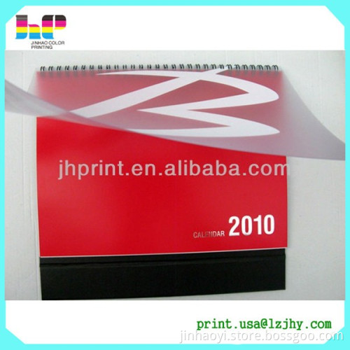 2016 Small spiral bound desk/table calendar/notebook printing